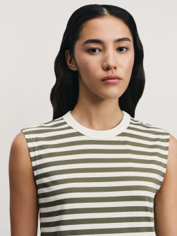 Платье в полоску с бахромой / Zarina  фото 6