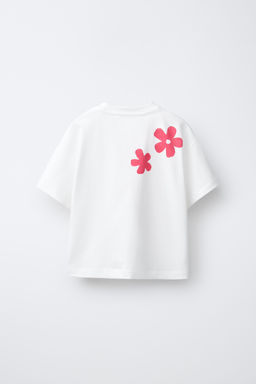 CAMISETA FLORES CROCHET / blanco - Zara фото 2