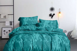 Комплект постельного белья Зеленый мрамор полисатин