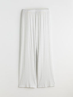 Beli Lastikli ?izgili Kad?n Pijama Alt?