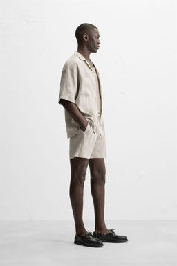100% LINEN BERMUDA SHORTS - Zara фото 13