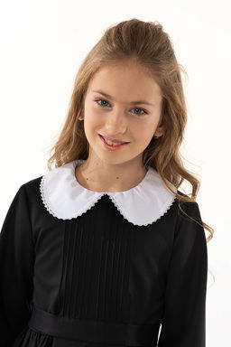 Черное школьное платье Mooriposh, модель 0169