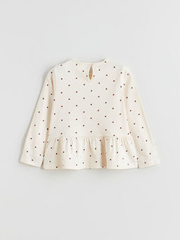 Bisiklet Yaka Fiyonk Detayl? K?z ?ocuk Ti??rt