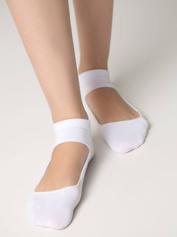 Цена за 2 пары. Носки Классические CONTE Короткие хлопковые носки ACTIVE белый - Conte elegant фото 6