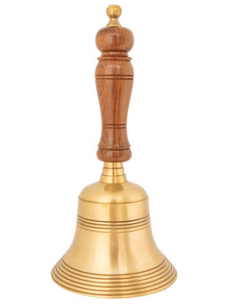 Колокольчик с дер. ручкой BIG антик № Кл4001/5