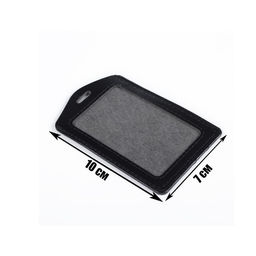 Цена за 50 шт. Бейдж - карман вертикальный, 70×100 мм, внутренний размер 83×51 мм, ПВХ, чёрный