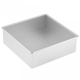 Форма для выпечки алюминиевая "Мастер" 20,2х20,2х7,5см, s1,2мм, загнутый край, в коробке (Китай)