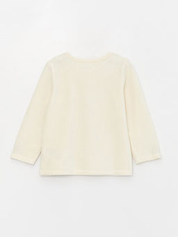 Y?lba?? Temal? Uzun Kollu Kadife K?z Bebek Pijama Tak?m