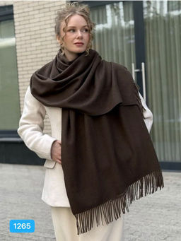 K13275 Палантин 70/180 ШОКОЛАДНЫЙ_12