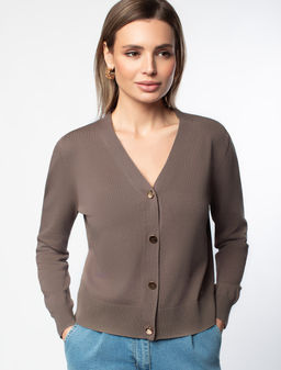 Жакет тонкой вязки из вискозы с нейлоном