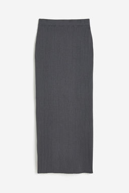 Falda en punto de canale de mezcla de seda - H&m фото 4