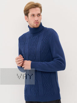 Свитер мужской 5242-12381. 8400277 индиго