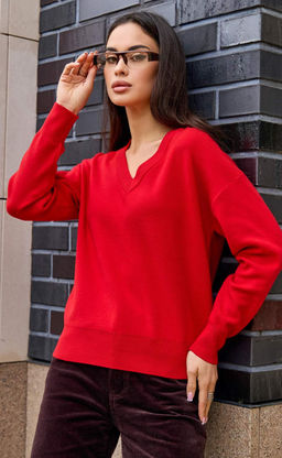 Джемпер F522-1503 red - Fine joyce фото 8