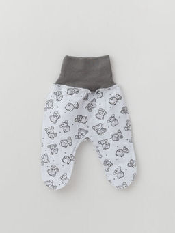Ползунки на широкой резинке утепленные, белочки - Lesi kids фото 4