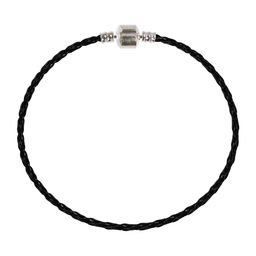 Zlatka Браслет плетеный RBL-02 23 см 5 шт СК/Распродажа №05 черный