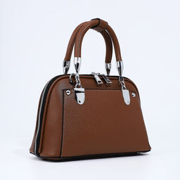 Сумка-саквояж на молнии, цвет коричневый - Simaland фото 6