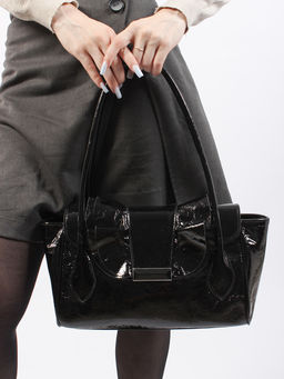 LACCOMA сумка Y2430-2-черный натуральная кожа полиэстер фото 7