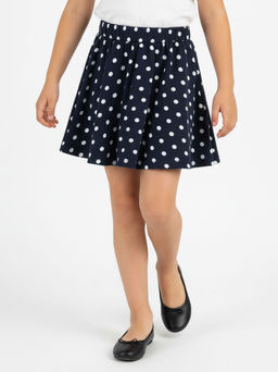 Юбка для девочки UD 1218 синий в горох