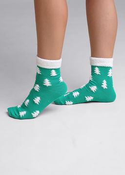 CLE Носки жен.Д2363 НГ хл+эл зелёный