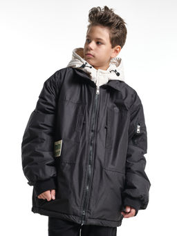 Куртка для мальчика утепленная 33-8215 черный