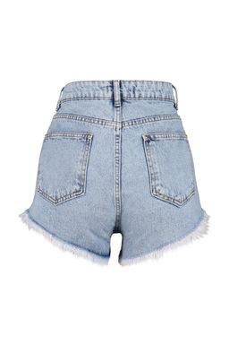 TRENDYOLMILLA Gri Mini Dokuma Denim %100 Pamuklu Plaj Sort TBESS23SR00030  фото 8