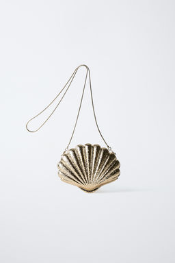 METALLIC SHELL CROSSBODY BAG