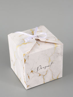 Цена за 10 шт. Коробка подарочная складная «Мрамор», 12×12×12 см