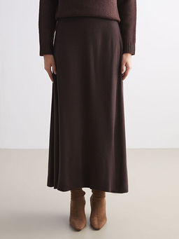 Beli Lastikli A Kesim Triko Etek