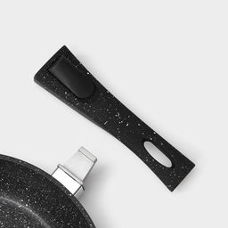 Сковорода Magistro Dark, d=22 см, съёмная ручка soft-touch, антипригарное покрытие, индукция, кованый алюминий, чёрная  фото 6