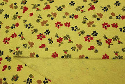 Теплый хлопок Цветочный каприз цв.св.золотисто-оливковый, ш.1.5м, хлопок-100%, 150гр/м.кв - Купава фото 6