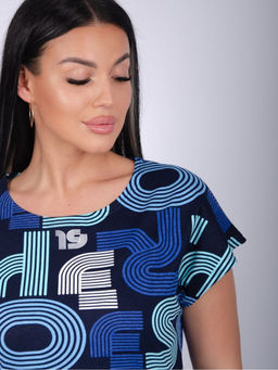 Туника "Душечка" василёк, трикотаж