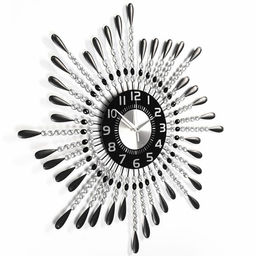 Часы настенные интерьерные «Фонтанчик», серия: Ажур, бесшумные, плавный ход, 69×69 см, d=22 см