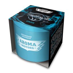 Ароматизатор гелевый Aroma Motors OASIS в картонной упаковке (круглый) 100мл