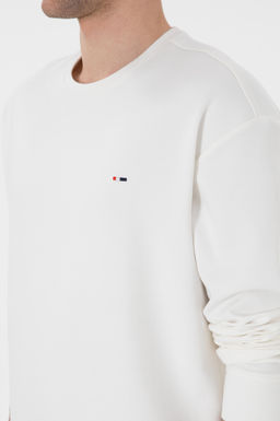Erkek Comfort Fit Bisiklet Yaka Ekru Sweatshirt Sepette S_rpriz _ndirim - U.s. polo assn фото 7
