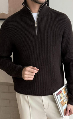 Джемпер F310-0515 brown - Fine joyce фото 3