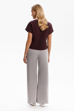 ЕВТ 3285/темный махагон фуфайка жен