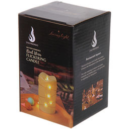 Цена за 4 шт. Сувенир с подсветкой "Свеча - Королевство" 9*12,5 см (работает от батареек 3 АА)