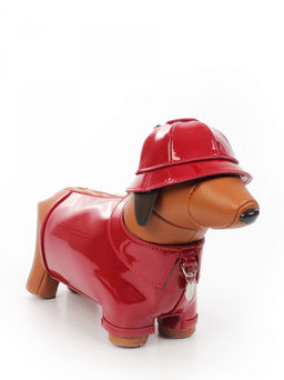 LACCOMA сумка ИГР2573-такса лак-красный эко кожа хлопок