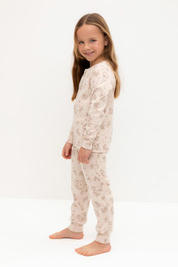 К 1552/бежевый,зайчата в деревне пижама д/дет яс