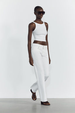 TRF WIDE-LEG LOW-RISE JEANS - Zara фото 9