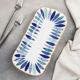 Блюдо керамическое прямоугольное «Мэнси», 32×15.5 см