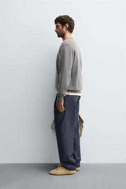 RELAXED FIT PLEATED TROUSERS - Zara фото 4