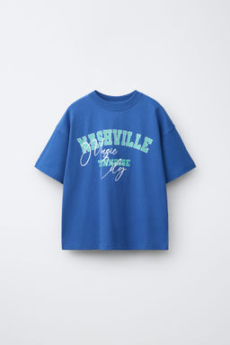CAMISETA VARSITY GRAFFITI / Azul?n