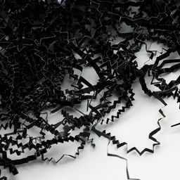 Наполнитель для шаров и подарков, упаковка, «Чёрный», 15×26 см