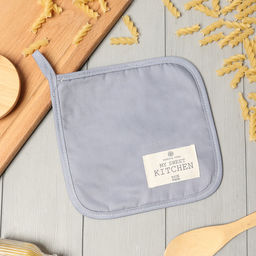Прихватка ЭтельKitchen цв.серый, 19х19 саржа,100% х/л