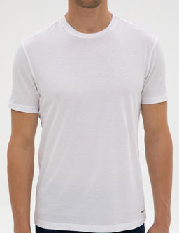 Beyaz Slim Fit Basic Ti__rt