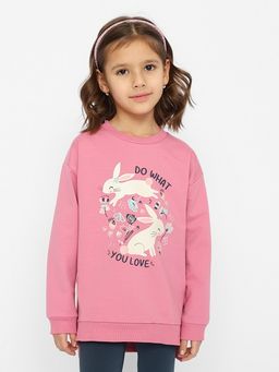 CRB wear/CSKG 90160-27-350 Комплект для девочки (джемпер, брюки типа легинсы),розовый/Ex.Cherubino  фото 3