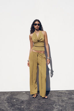 FADED HEAVY COTTON TROUSERS