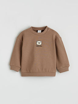 Ay?c?k Nak??l? Erkek Bebek Sweatshirt ve E?ofman Alt?