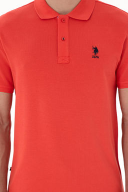 Erkek Regular Fit Polo Yaka K_rm_z_ Basic Ti__rt Sepette S_rpriz _ndirim - U.s. polo assn фото 6
